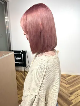ミディアム カラー lani 天神大名/ブリーチのヘアスタイル