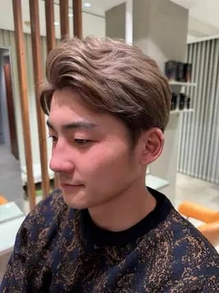 ショート カラー メンズ カットモデル募集 🔥中浜　稜のヘアスタイル