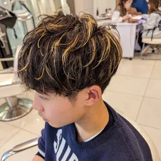 カラー メンズ 髪質改善 カミムラのヘアスタイル