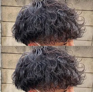 カラー パーマ メンズ 新宿/韓国ヘア/ 髪質改善ストレートのヘアスタイル