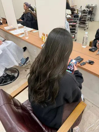 ロング カラー mei/艶髪/透明感 カラー/ヘアセットのヘアスタイル