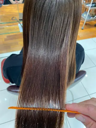 ロング カラー 髪質改善、エクステ 山口卓哉のヘアスタイル