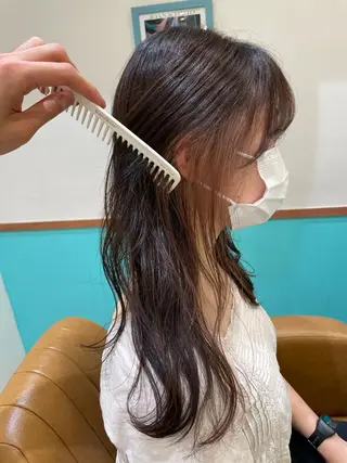 ロング レイヤー/韓国ヘア 縮毛矯正🫧鈴木颯のヘアスタイル