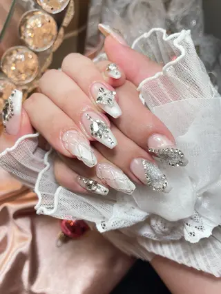 ネイル 23時まで❤︎韓国、 ワンホンネイルのネイルデザイン