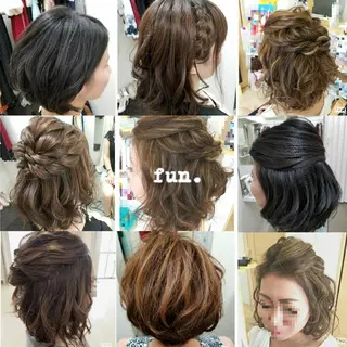 ヘアアレンジ ミディアム fun./ヘアセット /エクステ/着付のその他イメージ