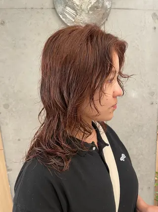 セミロング カラー パーマ Toiro 横浜所属・🎀レイヤー/パーマ カラー/ai🎀のヘアスタイル