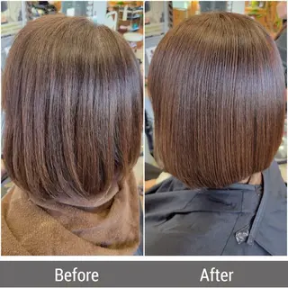 ミディアム 佐藤 慈巳のヘアスタイル