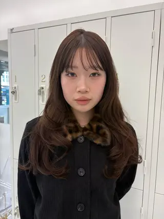 ミディアム haruka /韓国レイヤーのヘアスタイル