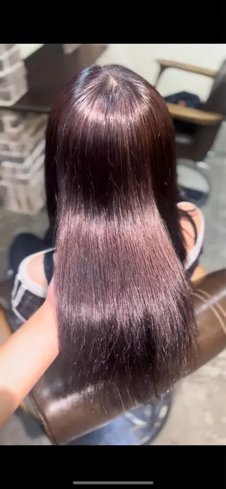 セミロング メンズパーマ/縮毛 矯正/徳田真緒のヘアスタイル