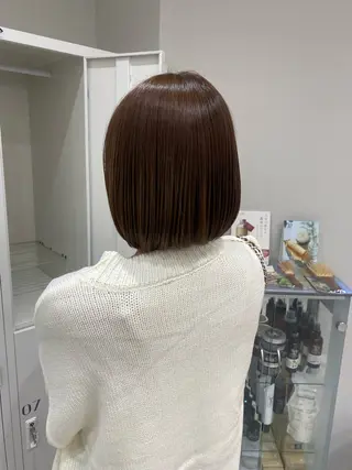 ミディアム カラー ヘアアレンジ ボブ /ニュアンス/ satomi🧸💖のヘアスタイル