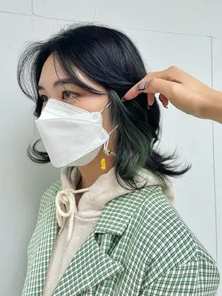 ミディアム カラー もにか🌞原宿/渋谷 🌝ブリーチカラーのヘアスタイル