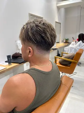 ショート カラー メンズ 山﨑 燦人のヘアスタイル