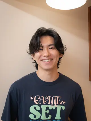 ミディアム カラー パーマ メンズ 🔗メンズサロン🔗 Kieのヘアスタイル