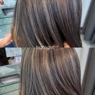 カラー 中山 千優のヘアスタイル