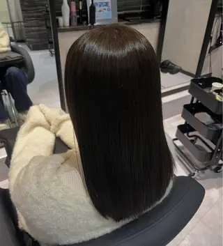 セミロング カラー 《.Xian》ナツミ /艶髪/暖色/ボブのヘアスタイル