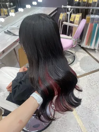 ロング カラー 韓国風モテヘア 🇰🇷aki♡のヘアスタイル