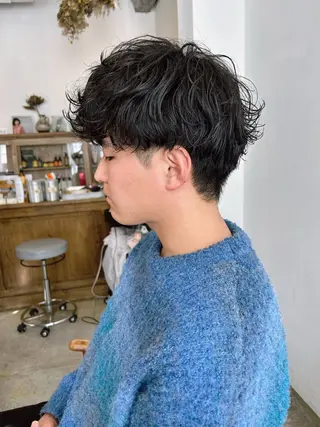 ショート パーマ 韓国レイヤー/ハイ トーン/優太のヘアスタイル