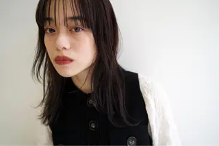 セミロング カラー パーマ ヘアアレンジ メンズ キッズ ネイル "オトナ髪”/ LAKA TOCCAのヘアスタイル