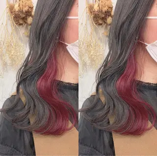 ロング カラー 渋谷:インナーカラー ／🍒エリカ🍒のヘアスタイル
