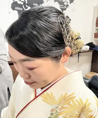 ロング ヘアアレンジ 大槻 百合子のヘアスタイル