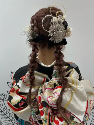 ヘアアレンジ 🐰美髪カラー／ア レンジ🐰きょかのヘアスタイル