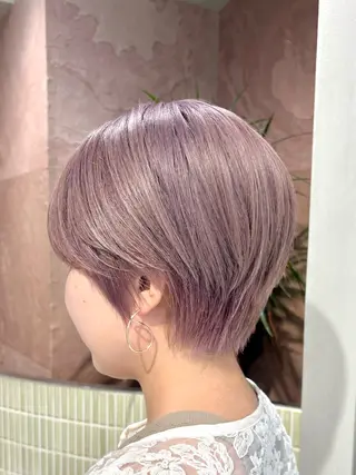 ショート 🩵縮毛矯正/ブリー チ/髪質改善/いつかのヘアスタイル