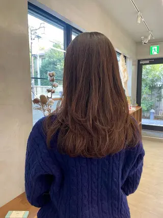 ロング 鶴井 美空のヘアスタイル