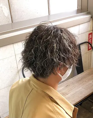 カラー パーマ メンズ Le'a所属・渋谷/フェード/ 國分 翔のヘアスタイル