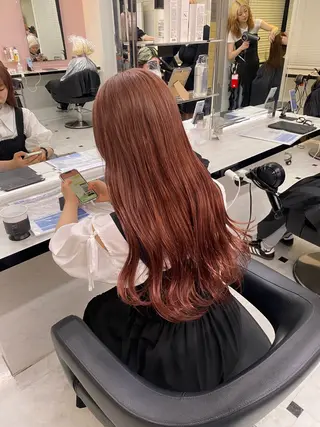 ロング カラー 透明感ベージュカラー 🪞上野🪞AIのヘアスタイル