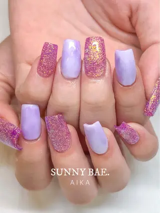 ミディアム ネイル SUNNY BAE.所属・Made By AIKAのネイルデザイン