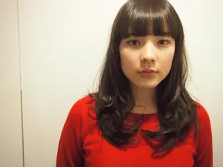 ロング カラー パーマ ヘアアレンジ メンズ キッズ ネイル マツエク・マツパ アグヘアースタッグ所属・fujiu ★のヘアスタイル