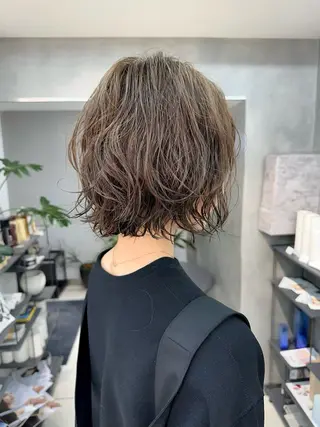 パーマ RIN パーマ/暖色カラーのヘアスタイル