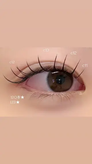 マツエク・マツパ seran EYELAのマツエク・マツパデザイン