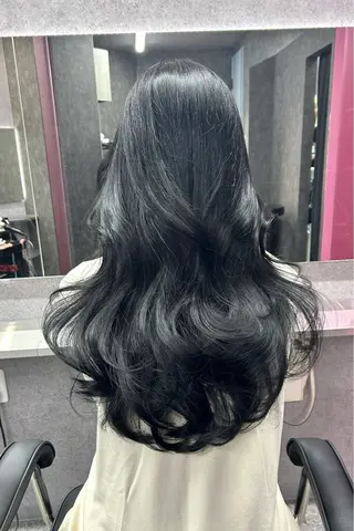 カラー LANDS所属・nanaka 🤍韓国ワンホンヘアのヘアスタイル