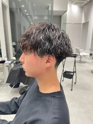 パーマ メンズ 無料ショートモデル 募集中❗️秋山ひらいのヘアスタイル