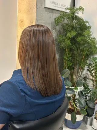 セミロング 久米寿李恵 くめじゅりえのヘアスタイル