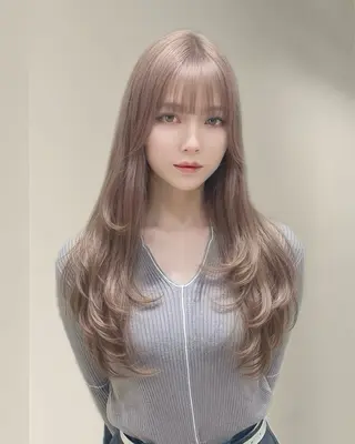 ロング カラー MIRAC所属・Ryoichi⛓️ 韓国ヘア/ハイトーンのヘアスタイル