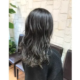 ミディアム カラー 髪質改善 艶髪🔵ﾌｾﾅｵﾔのヘアスタイル