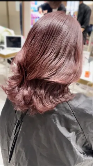 ミディアム カラー 顔周り特化/韓国ヘア /レイヤー/吉野幸大のヘアスタイル