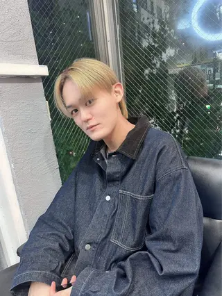 メンズ dao/ミルクティー /ブラウン/ブロンドのヘアスタイル