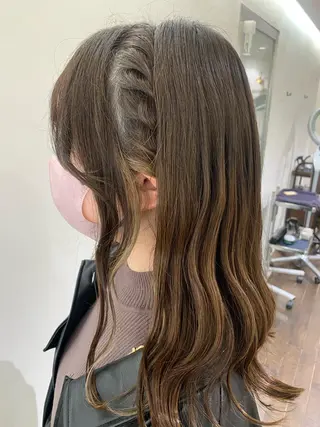 セミロング ヘアアレンジ GO TODAY シェアサロン 銀座Arc店所属・デジタルパーマ🫧 韓国風ヘア🫧サクラのヘアスタイル