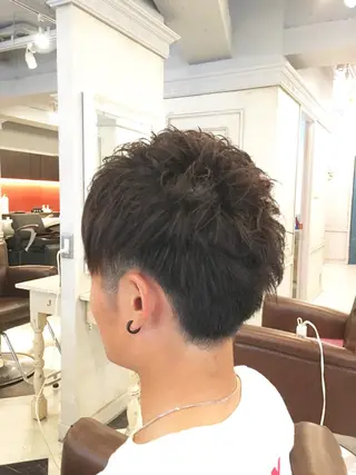 ショート パーマ メンズ 縮毛矯正&髪質改善 MAILHAIRのヘアスタイル