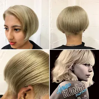 ショート カラー "PEPPU "所属・🌈推し色派手髪 ハイトーンShinのヘアスタイル