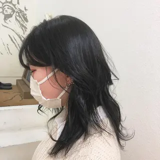 ミディアム カラー Lian方南町所属・あだち ゆかのヘアスタイル