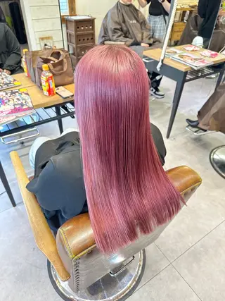 ロング カラー JYUNESU表参道所属・韓国ヘア🇰🇷🎀 透明感カラーのヘアスタイル