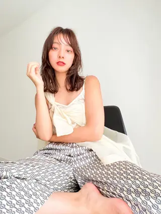 ロング カラー MUSASHI ブリーチカラー◎のヘアスタイル