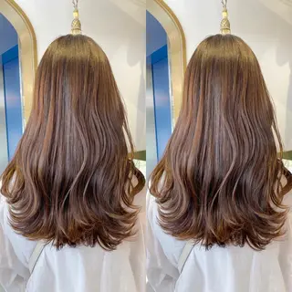 ロング レイヤーカット /透明感カラー西田のヘアスタイル