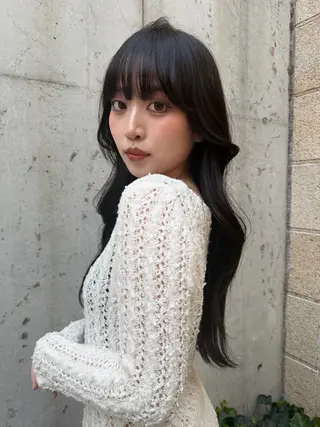 ロング 蘭々/レイヤーカット /ナチュラルヘアのヘアスタイル