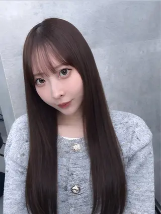 ロング カラー ダブルカラー 新宿のヘアスタイル