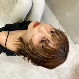 ショート カラー ショート/ボブ/ 心斎橋/宮脇美奈のヘアスタイル